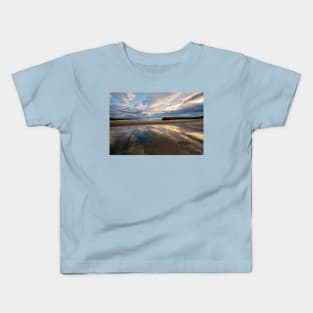 Cullercoats Bay reflections Kids T-Shirt